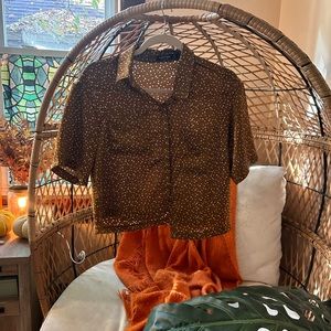 NASTYGAL POLKA DOT BLOUSE